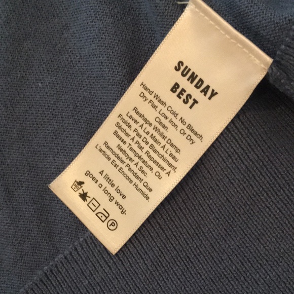 Artizia Sunday Best Blue Cropped Silk Cashmere Cardigan - Picture 3 of 5